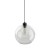 CUBUS Lampa wisząca 1 PŁ TRANSPARENT 2076 TK Lighting Czarny Transparentny