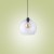 CUBUS Lampa wisząca 1 PŁ TRANSPARENT 2076 TK Lighting Czarny Transparentny