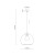 CUBUS Lampa wisząca 1 PŁ TRANSPARENT 2076 TK Lighting Czarny Transparentny