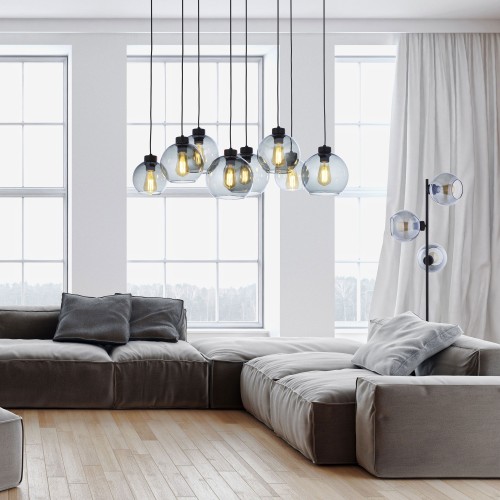 CUBUS GRAPHITE Lampa wisząca 8 4113 TK Lighting Czarny Grafitowy
