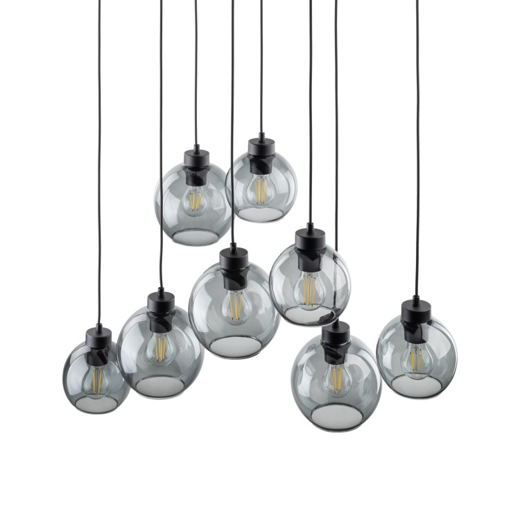 CUBUS GRAPHITE Lampa wisząca 8 4113 TK Lighting Czarny Grafitowy