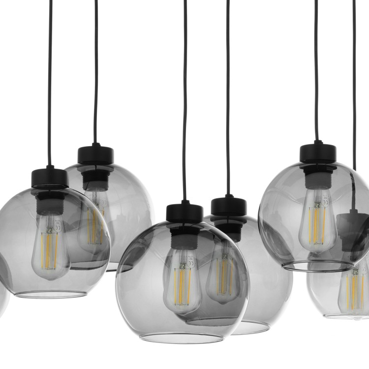 CUBUS GRAPHITE Lampa wisząca 8 4113 TK Lighting Czarny Grafitowy