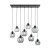 CUBUS GRAPHITE Lampa wisząca 8 4113 TK Lighting Czarny Grafitowy