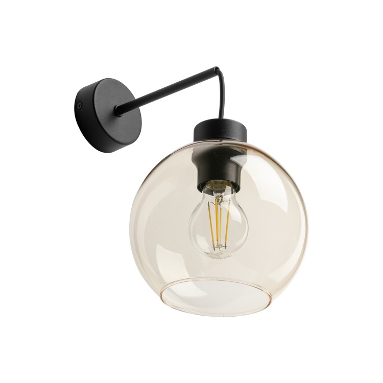 CUBUS BURSZTYN Kinkiet 1 4135 TK Lighting Czarny Bursztynowy