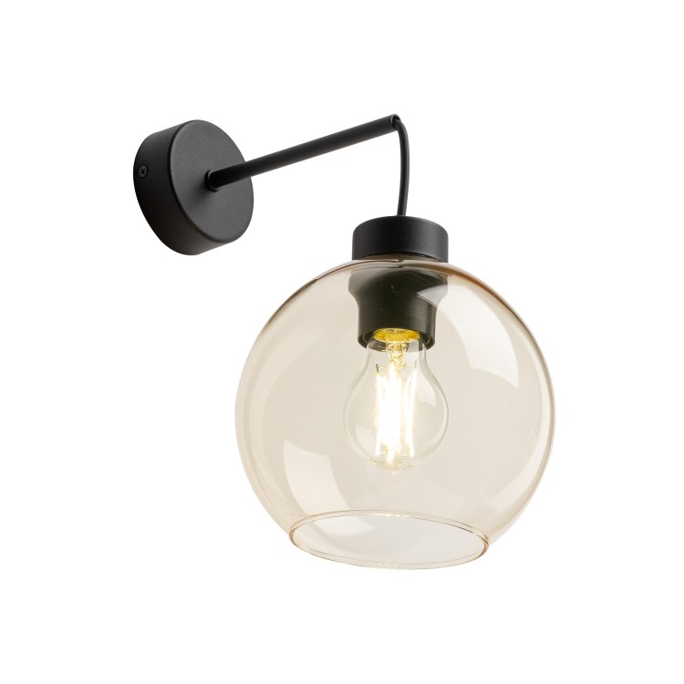 CUBUS BURSZTYN Kinkiet 1 4135 TK Lighting Czarny Bursztynowy