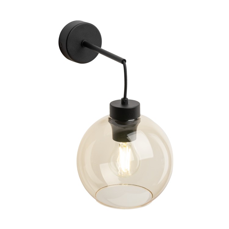 CUBUS BURSZTYN Kinkiet 1 4135 TK Lighting Czarny Bursztynowy
