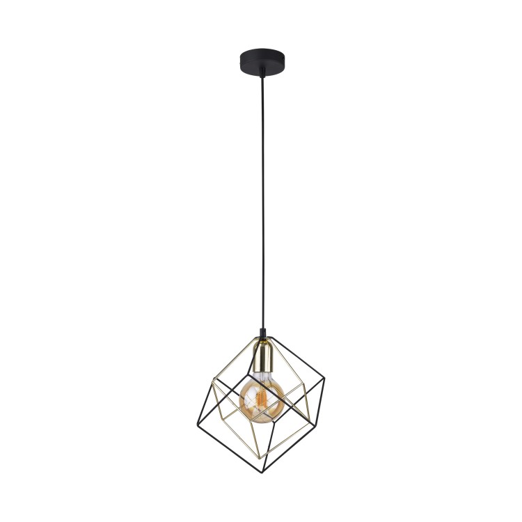 ALAMBRE Lampa wisząca 1 PŁ CZ/ZŁ 2777 TK Lighting Złoty, Czarny Czarny