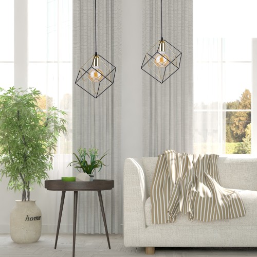 ALAMBRE Lampa wisząca 1 PŁ CZ/ZŁ 2777 TK Lighting Złoty, Czarny Czarny
