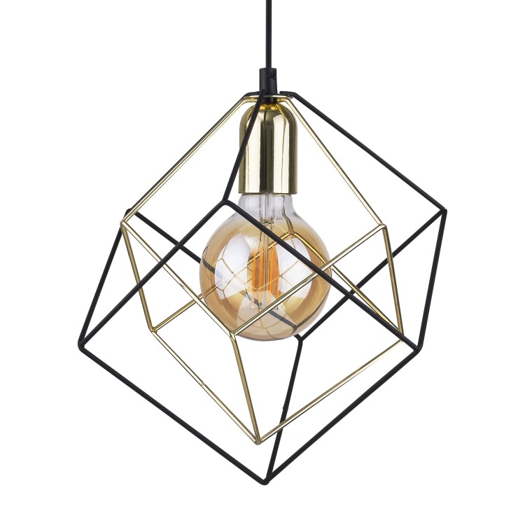 ALAMBRE Lampa wisząca 1 PŁ CZ/ZŁ 2777 TK Lighting Złoty, Czarny Czarny