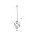 ALAMBRE Lampa wisząca 1 PŁ CZ/ZŁ 2777 TK Lighting Złoty, Czarny Czarny