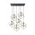 ALAMBRE Lampa wisząca 6 PŁ CZ/ZŁ 2779 TK Lighting Czarny Złoty, Czarny