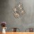 ALAMBRE Lampa wisząca 6 PŁ CZ/ZŁ 2779 TK Lighting Czarny Złoty, Czarny