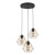 DIAMOND GOLD Lampa wisząca 3 PŁ 4451 TK Lighting Czarny Złoty