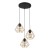 DIAMOND GOLD Lampa wisząca 3 PŁ 4451 TK Lighting Czarny Złoty