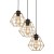 DIAMOND GOLD Lampa wisząca 3 PŁ 4451 TK Lighting Czarny Złoty