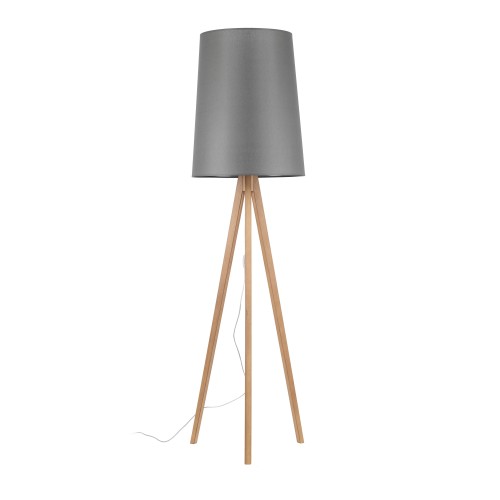 WALZ GRAY Lampa podłogowa 1 PŁ FSC 100%, SA-COC-006060 5046 TK Lighting Sosna Grafitowy