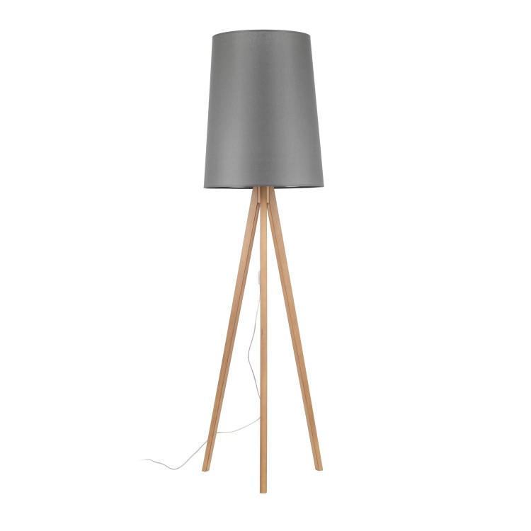 WALZ GRAY Lampa podłogowa 1 PŁ FSC 100%, SA-COC-006060 5046 TK Lighting Sosna Grafitowy