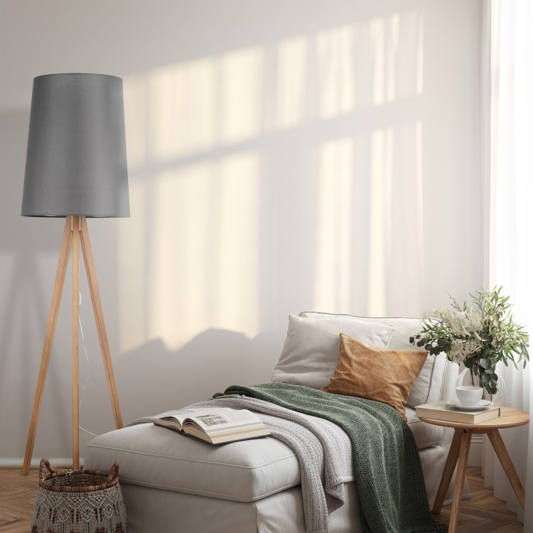 WALZ GRAY Lampa podłogowa 1 PŁ FSC 100%, SA-COC-006060 5046 TK Lighting Sosna Grafitowy