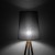 WALZ GRAY Lampa podłogowa 1 PŁ FSC 100%, SA-COC-006060 5046 TK Lighting Sosna Grafitowy