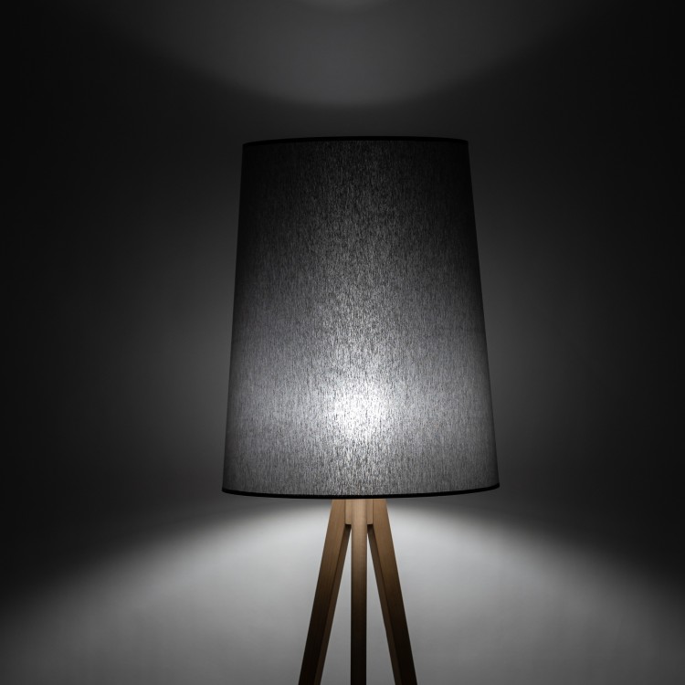 WALZ GRAY Lampa podłogowa 1 PŁ FSC 100%, SA-COC-006060 5046 TK Lighting Sosna Grafitowy