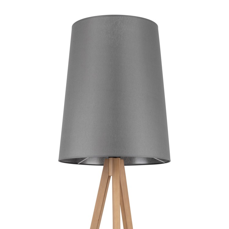 WALZ GRAY Lampa podłogowa 1 PŁ FSC 100%, SA-COC-006060 5046 TK Lighting Sosna Grafitowy