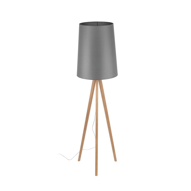 WALZ GRAY Lampa podłogowa 1 PŁ FSC 100%, SA-COC-006060 5046 TK Lighting Sosna Grafitowy