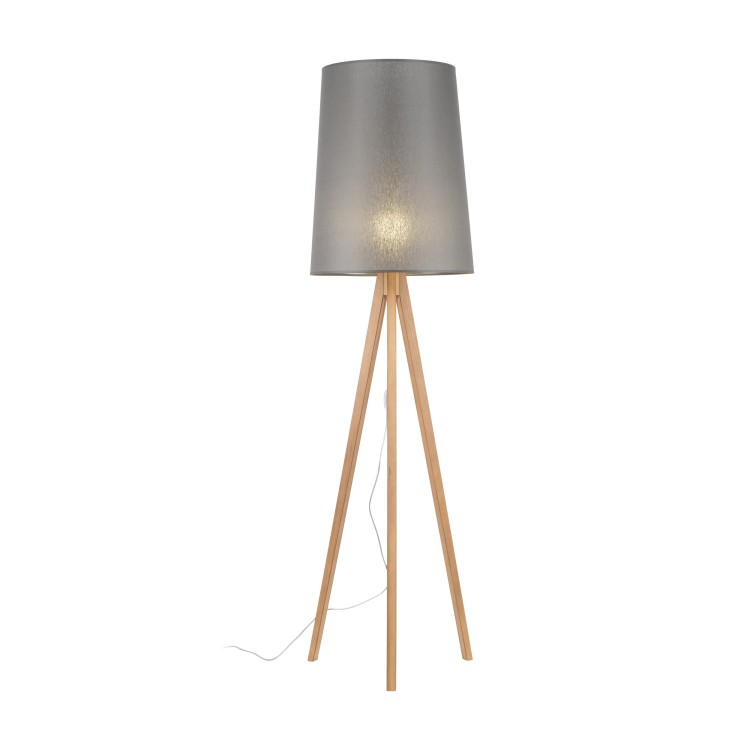 WALZ GRAY Lampa podłogowa 1 PŁ FSC 100%, SA-COC-006060 5046 TK Lighting Sosna Grafitowy