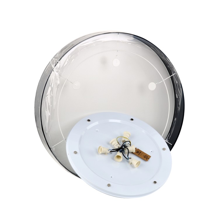 RONDO BLACK Lampa sufitowa 6 780 4409 TK Lighting Biały Czarny, Biały