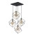 ALAMBRE Lampa wisząca 4 PŁ CZ/ZŁ 2778 TK Lighting Czarny Złoty, Czarny
