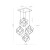 ALAMBRE Lampa wisząca 4 PŁ CZ/ZŁ 2778 TK Lighting Czarny Złoty, Czarny