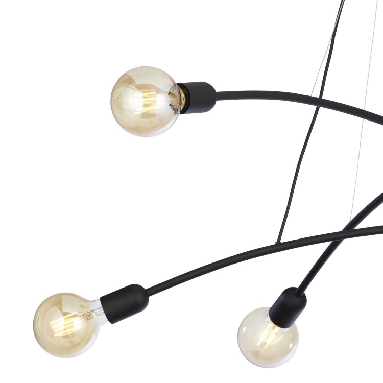 HELIX BLACK Lampa wisząca 6 2726 TK Lighting Czarny