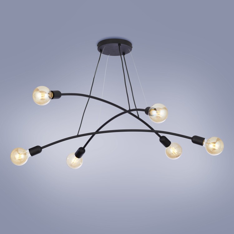 HELIX BLACK Lampa wisząca 6 2726 TK Lighting Czarny