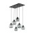 CUBUS GRAPHITE Lampa wisząca 6 2833 TK Lighting Czarny Grafitowy