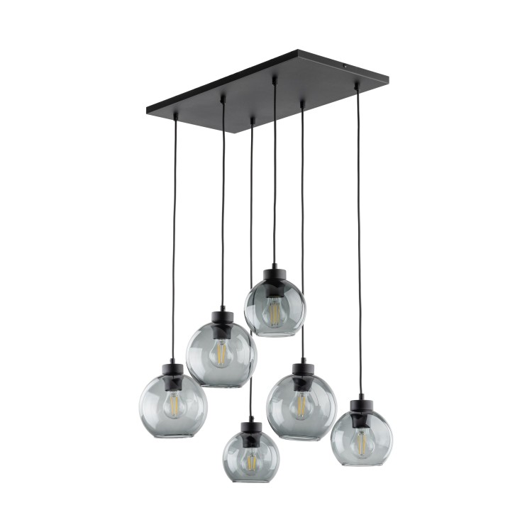 CUBUS GRAPHITE Lampa wisząca 6 2833 TK Lighting Czarny Grafitowy