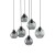 CUBUS GRAPHITE Lampa wisząca 6 2833 TK Lighting Czarny Grafitowy