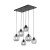 CUBUS GRAPHITE Lampa wisząca 6 2833 TK Lighting Czarny Grafitowy