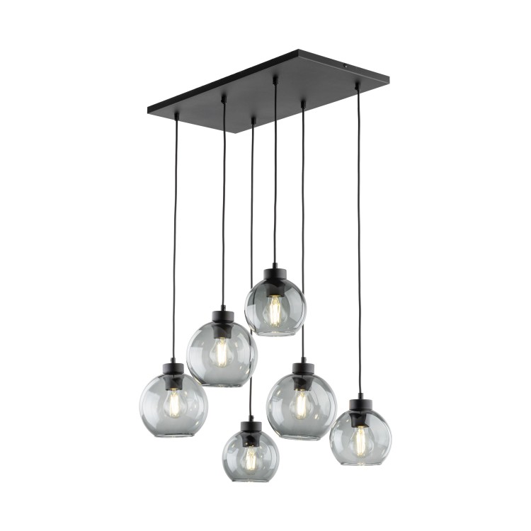 CUBUS GRAPHITE Lampa wisząca 6 2833 TK Lighting Czarny Grafitowy
