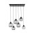 CUBUS GRAPHITE Lampa wisząca 6 2833 TK Lighting Czarny Grafitowy