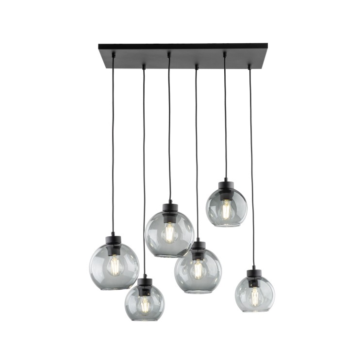 CUBUS GRAPHITE Lampa wisząca 6 2833 TK Lighting Czarny Grafitowy