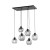 CUBUS GRAPHITE Lampa wisząca 6 2833 TK Lighting Czarny Grafitowy