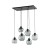 CUBUS GRAPHITE Lampa wisząca 6 2833 TK Lighting Czarny Grafitowy