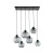CUBUS GRAPHITE Lampa wisząca 6 2833 TK Lighting Czarny Grafitowy