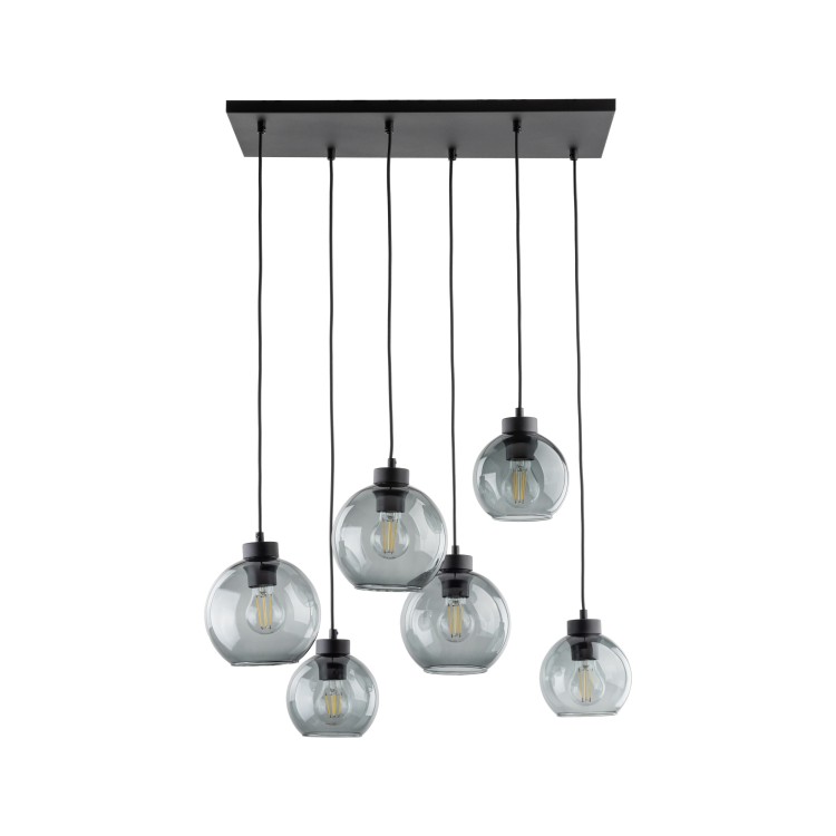 CUBUS GRAPHITE Lampa wisząca 6 2833 TK Lighting Czarny Grafitowy