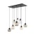 CUBUS Lampa wisząca 8 2834 TK Lighting Czarny Transparentny, Bursztynowy, Grafitowy