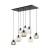 CUBUS Lampa wisząca 8 2834 TK Lighting Czarny Transparentny, Bursztynowy, Grafitowy
