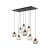 CUBUS Lampa wisząca 8 2834 TK Lighting Czarny Transparentny, Bursztynowy, Grafitowy