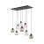 CUBUS Lampa wisząca 8 2834 TK Lighting Czarny Transparentny, Bursztynowy, Grafitowy