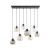CUBUS Lampa wisząca 8 2834 TK Lighting Czarny Transparentny, Bursztynowy, Grafitowy