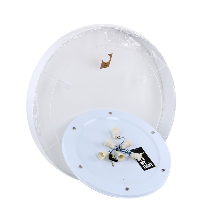 RONDO WHITE Lampa sufitowa 6 780 2443 TK Lighting Biały Biały