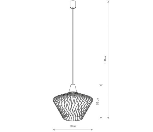 Lampa sufitowa wisząca Industrialna Loft WAVE S BLACK 8858 NOWODVORSKI Lighting E27 oświetleniowa żyrandol nowoczesna metal do Kuchni Jadalni nad stół blat wyspę czarny czarna zwis Inspiracje Premium